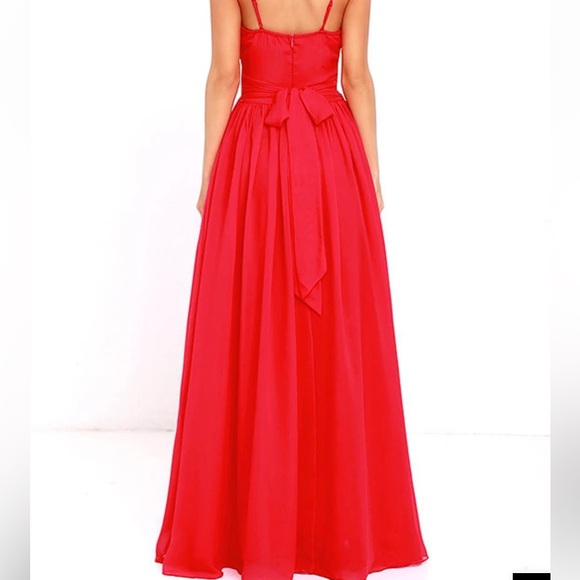 Lulus Red Maxi Dress size S - Picture 2 of 12